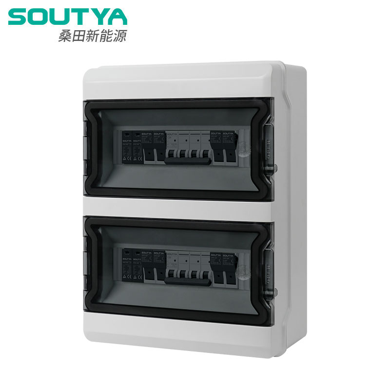 1000 V DC Combiner Box 4 In 2 Out MCB-Typ